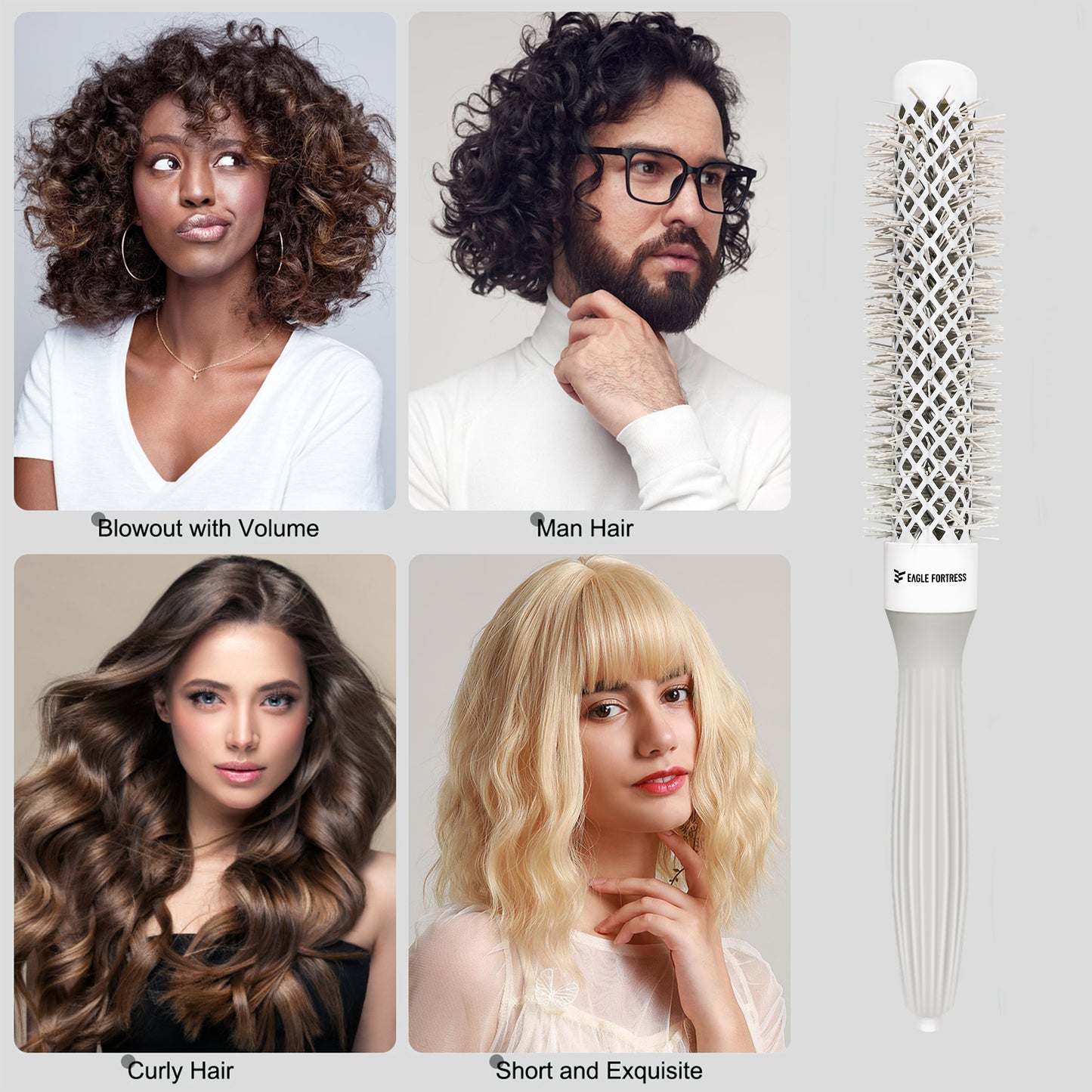 Round Brush 0.98'' Grey XL