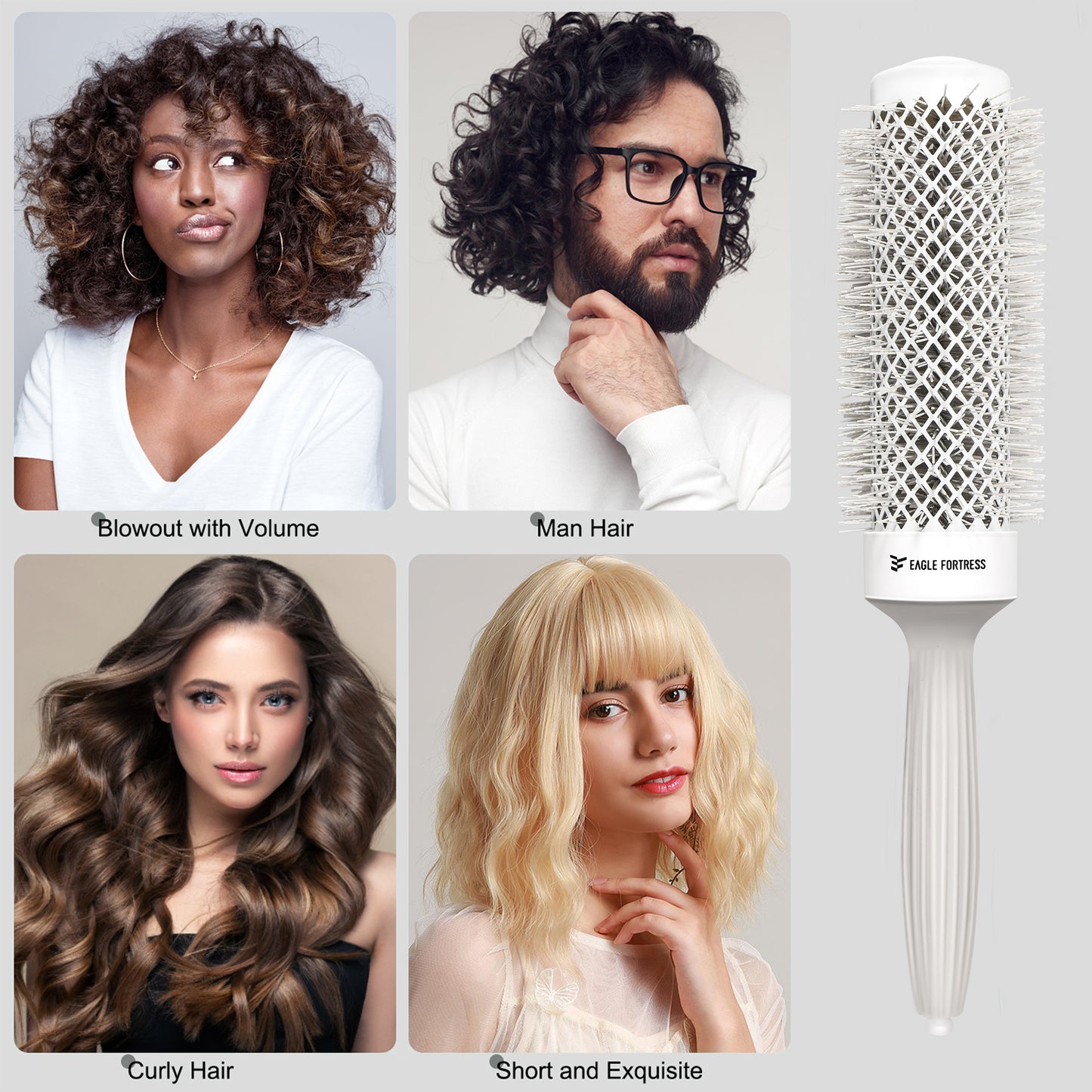 Round Brush 1.7'' – Grey XL