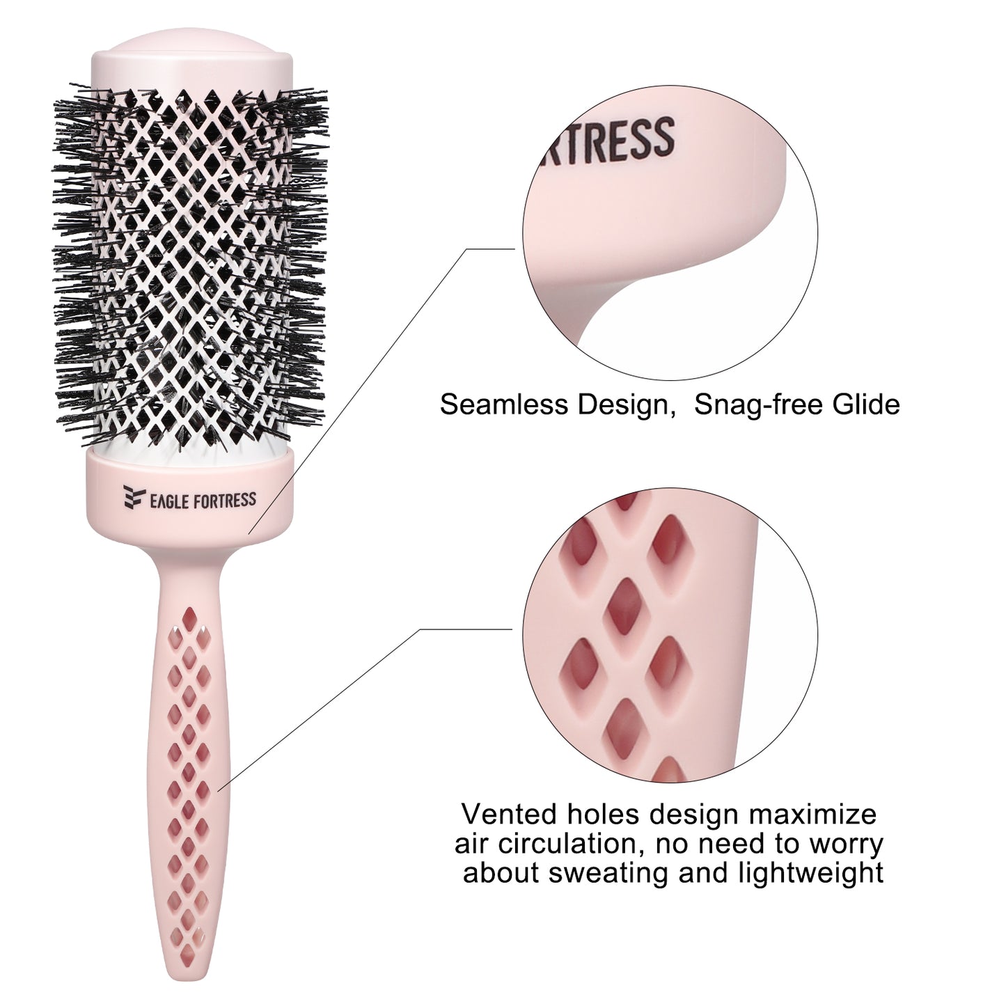 2.1'' Ceramic Ionic Round Brush