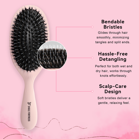 Bristle Detangling Brush Pink