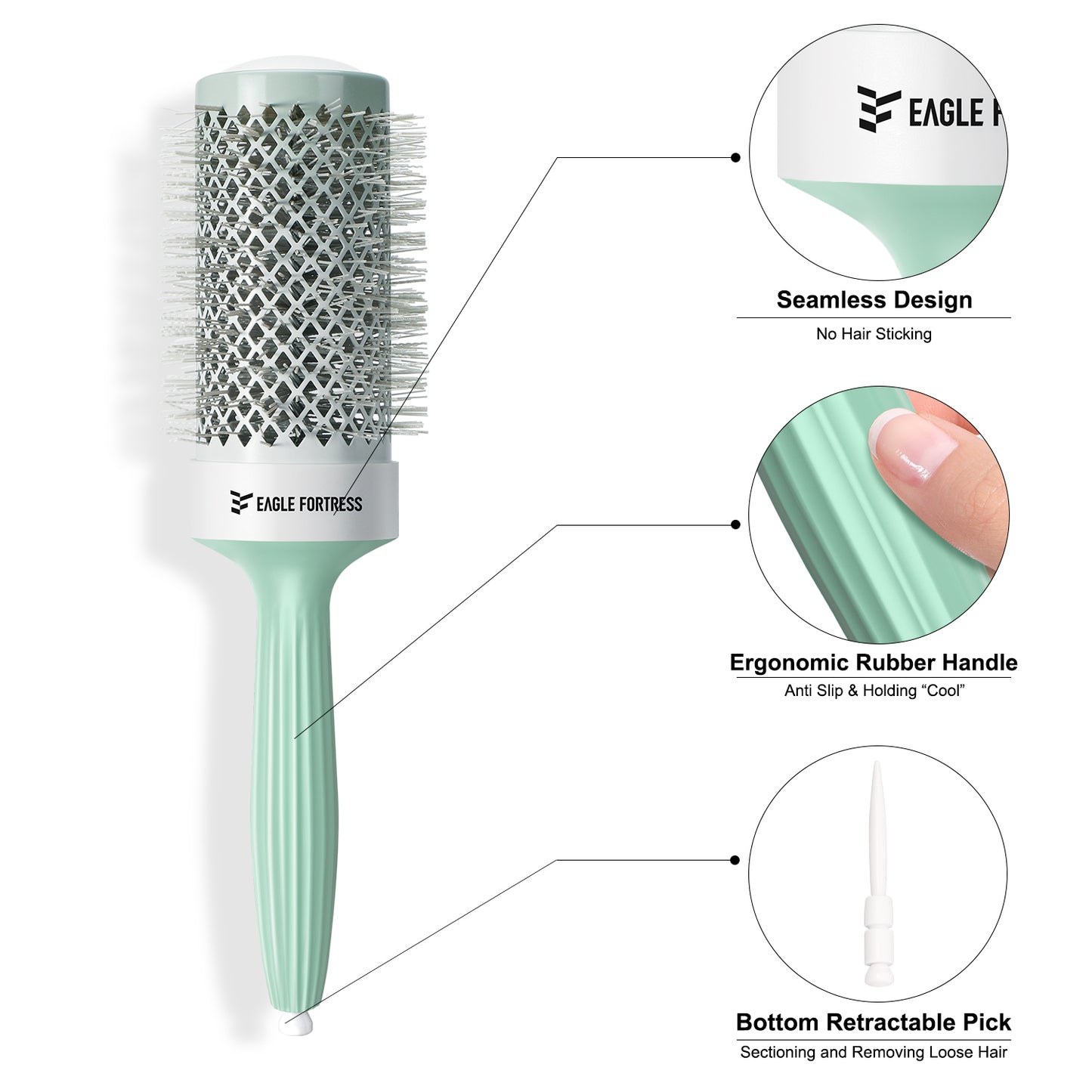 Round Brush 2.1'' Green