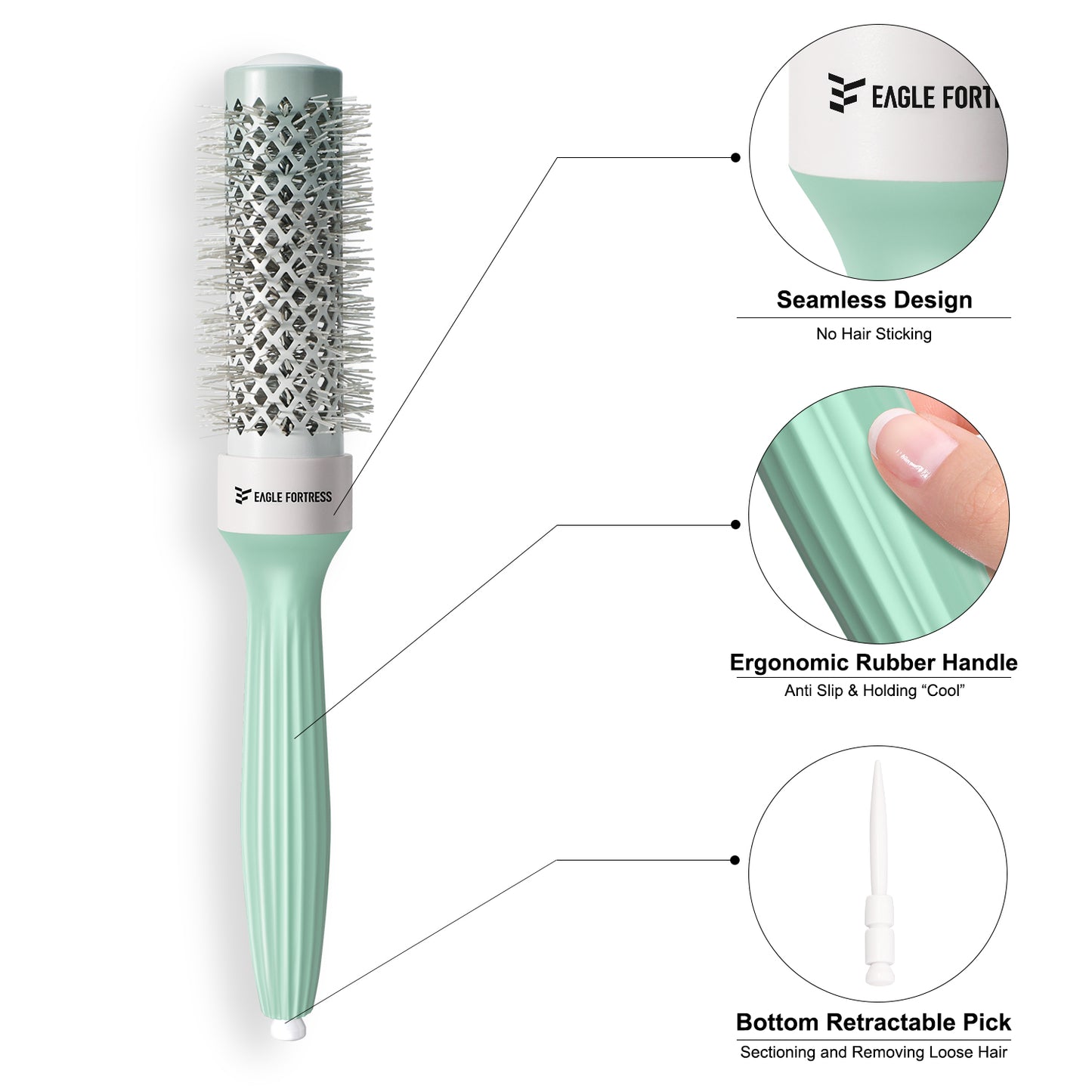 Round Brush 1.25'' Green