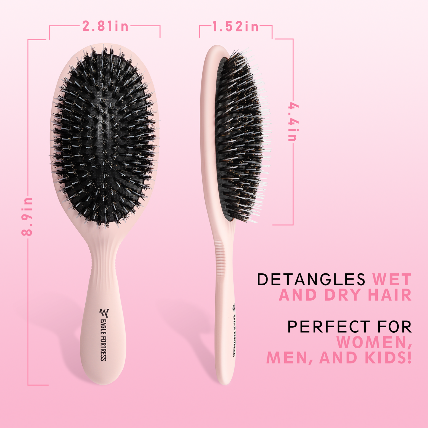 Bristle Detangling Brush Pink