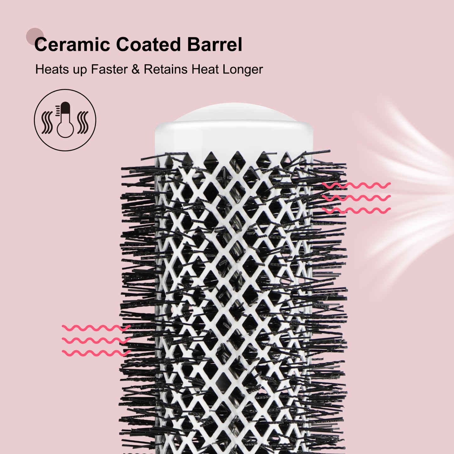 Round Brush 1.7'' Pink