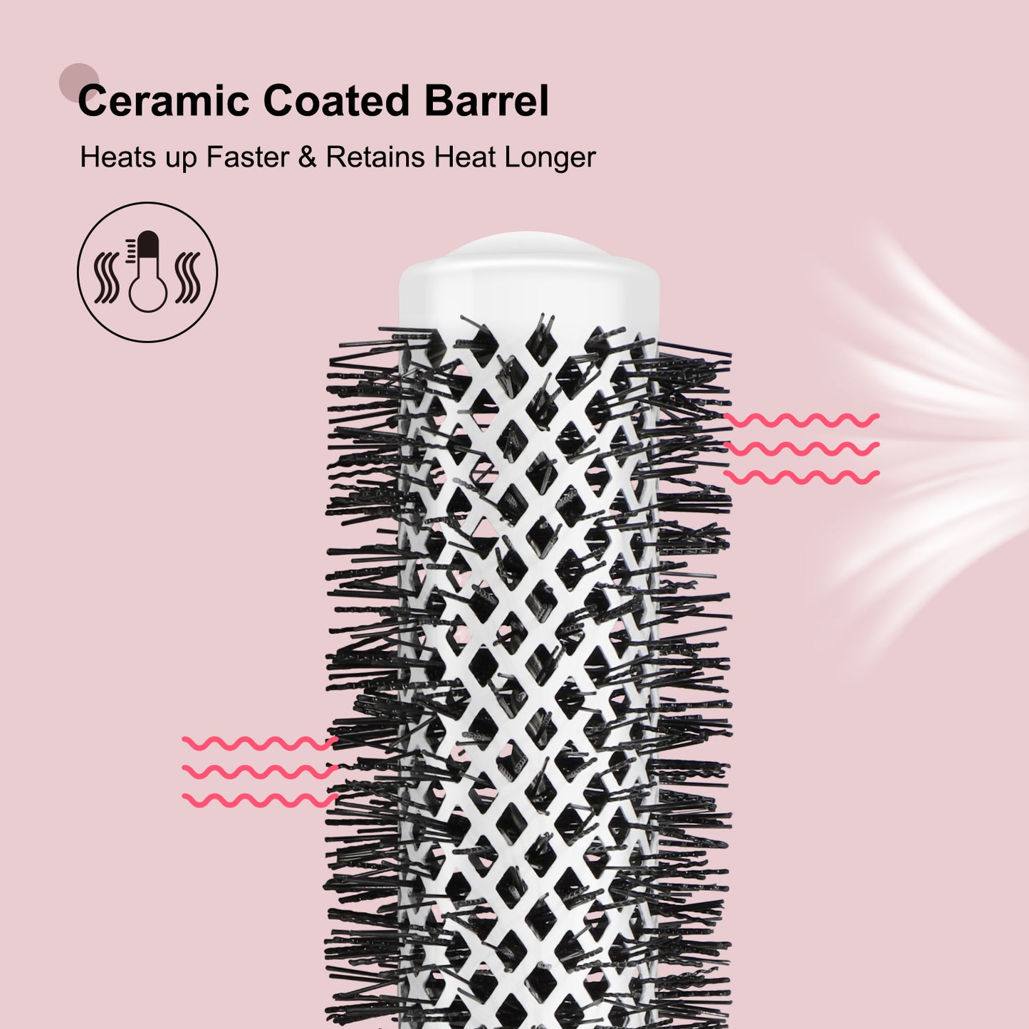 Round Brush 1.25'' Pink