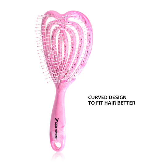 Heart Vent Brush Pink