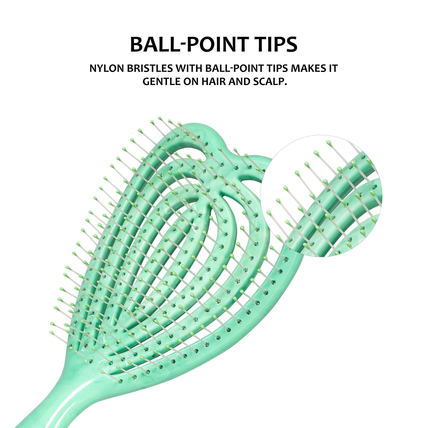 Heart Vent Brush green