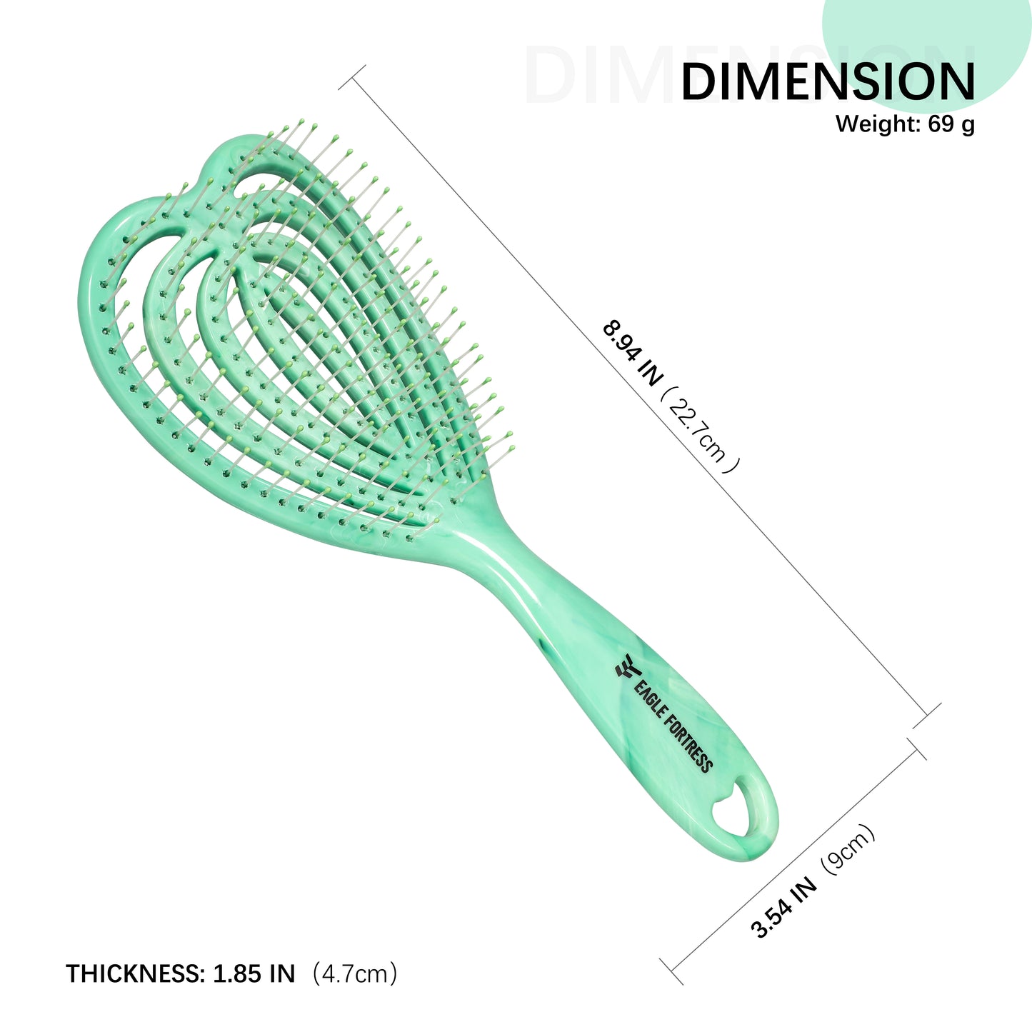 Heart Vent Brush green