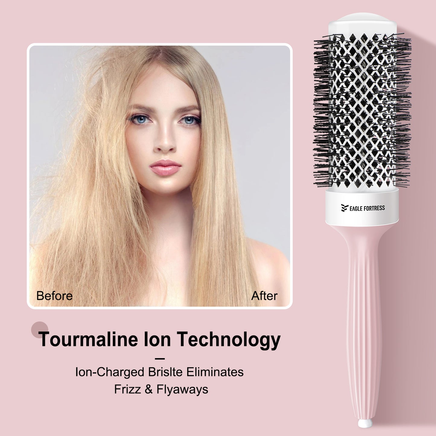 Round Brush 1.7'' Pink