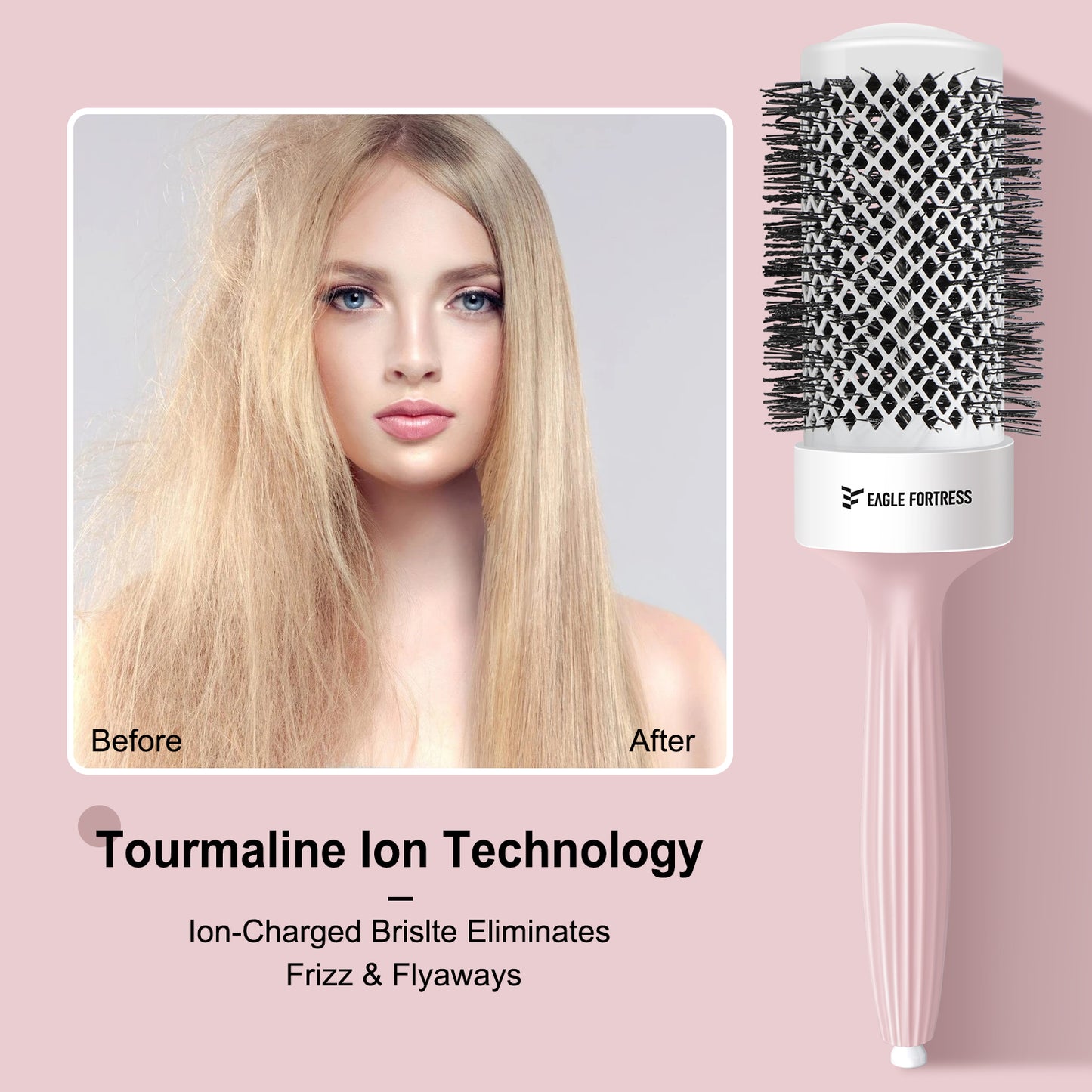 Round Brush 2.1'' Pink