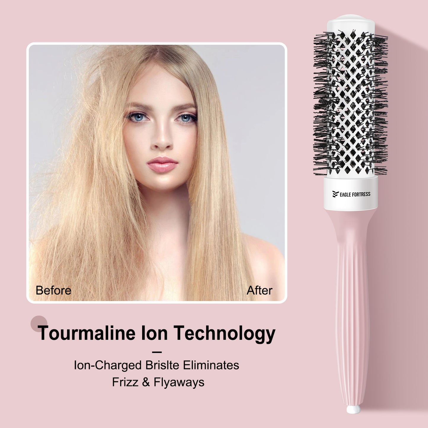 Round Brush 1.25'' Pink
