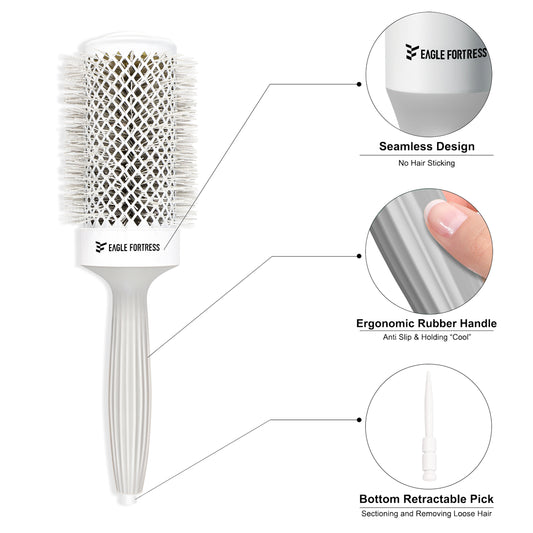 Round Brush 2.1'' Grey