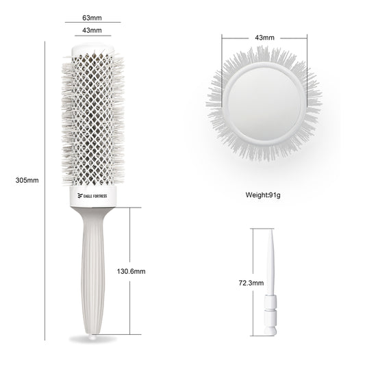 Round Brush 1.7'' – Grey XL