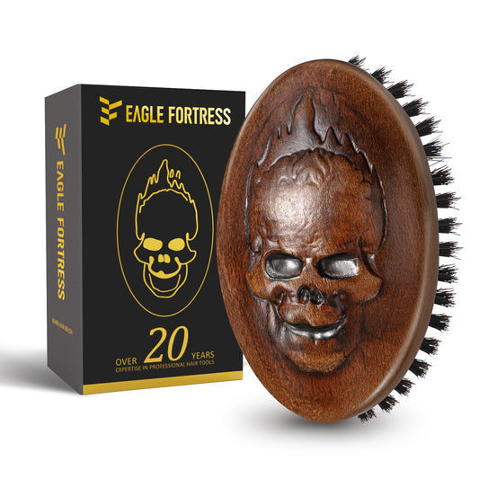 Skull-Design Beard Brush