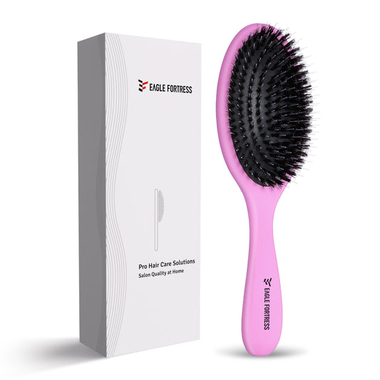 Boar bristle comb Purple