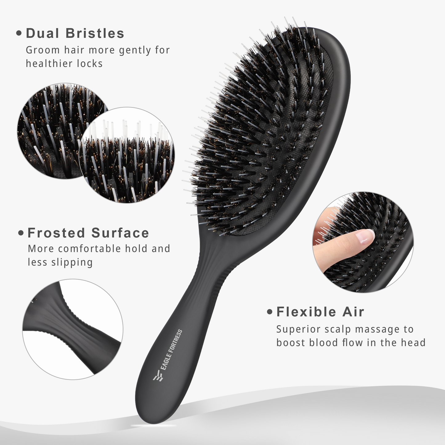 Bristle Detangling Brush black