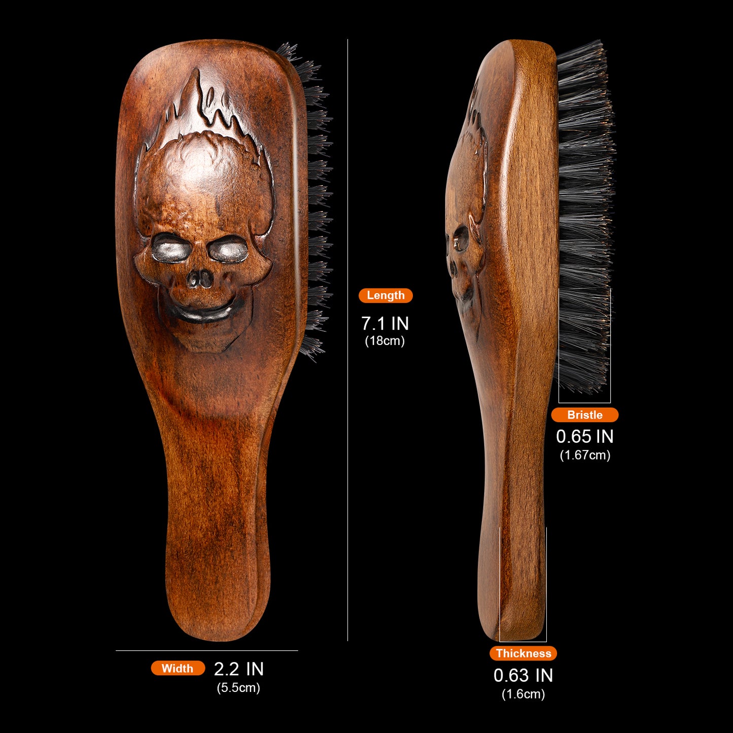 Devil’s Head Boar Bristle Beard Brush
