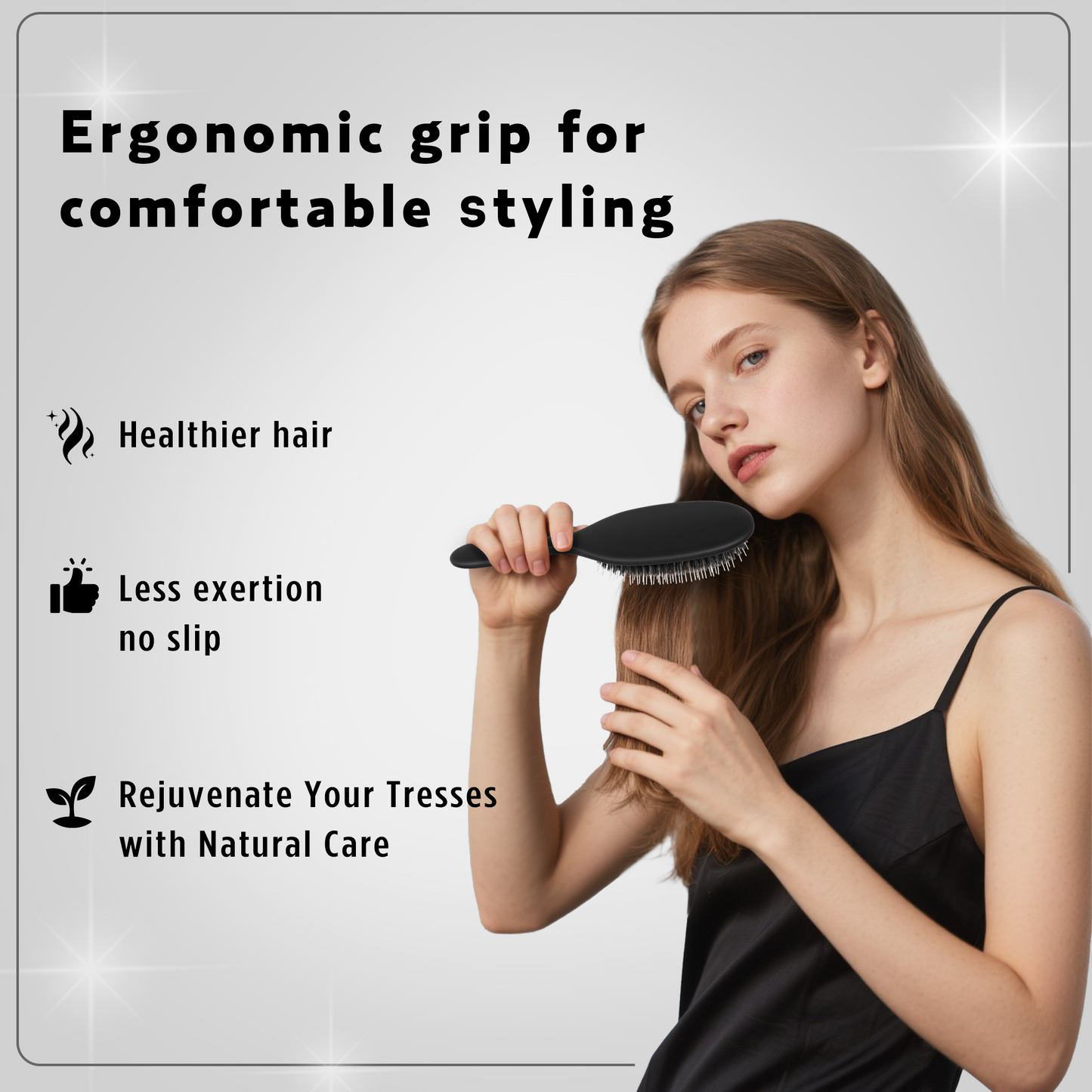 Bristle Detangling Brush black