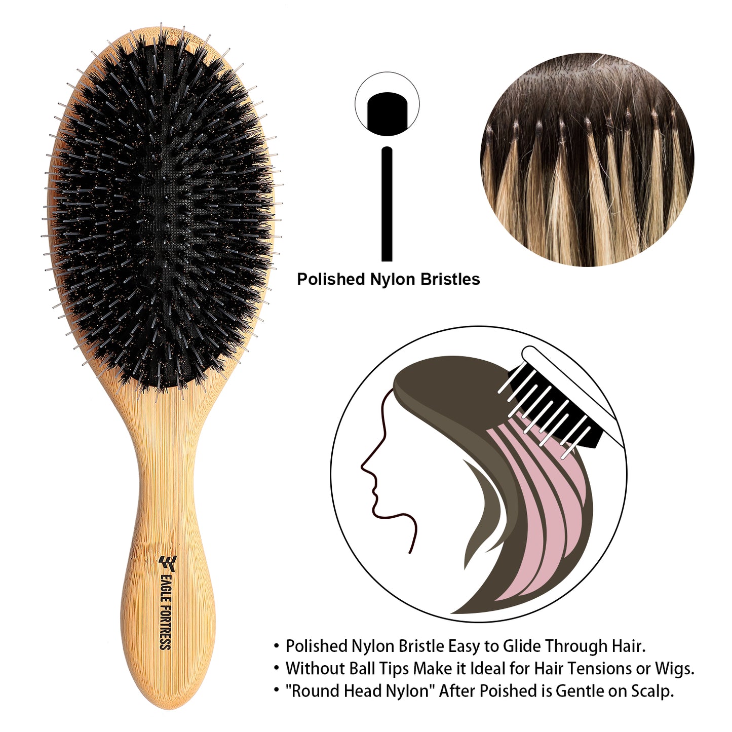 Bamboo Detangler Brush