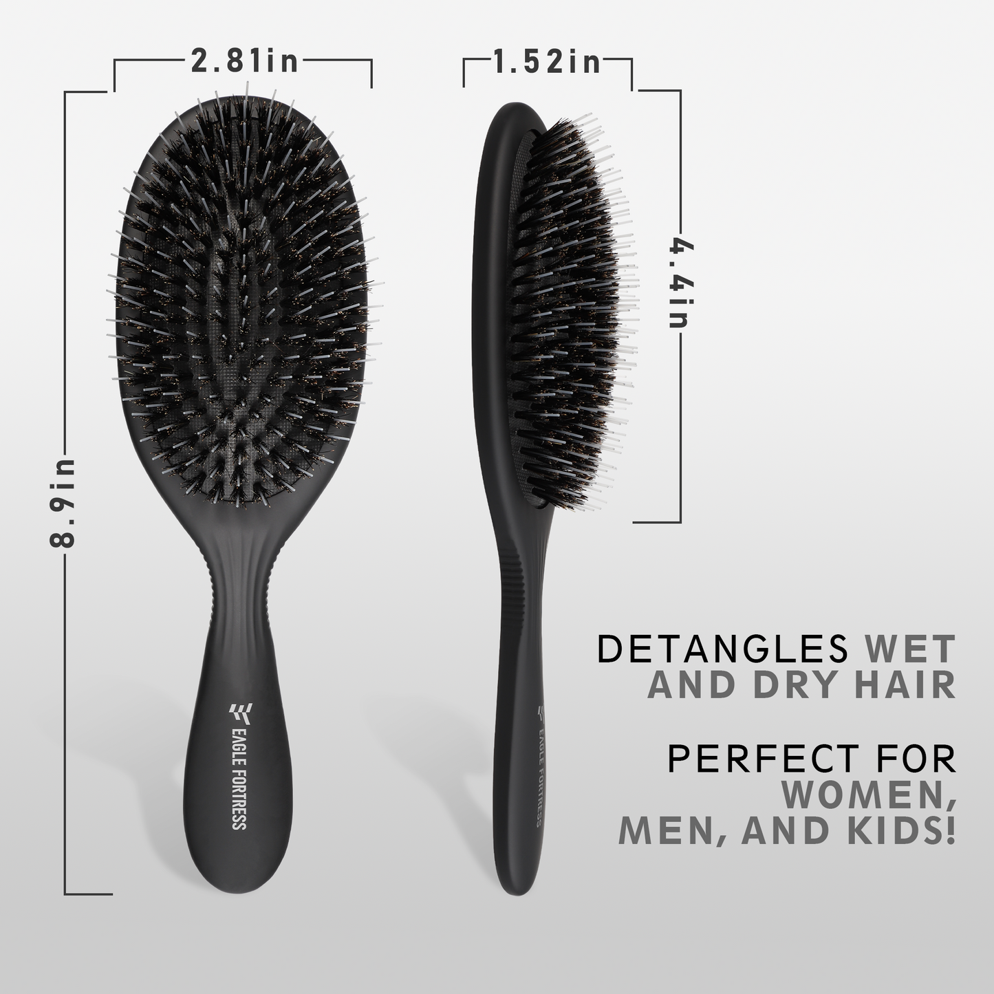 Bristle Detangling Brush black