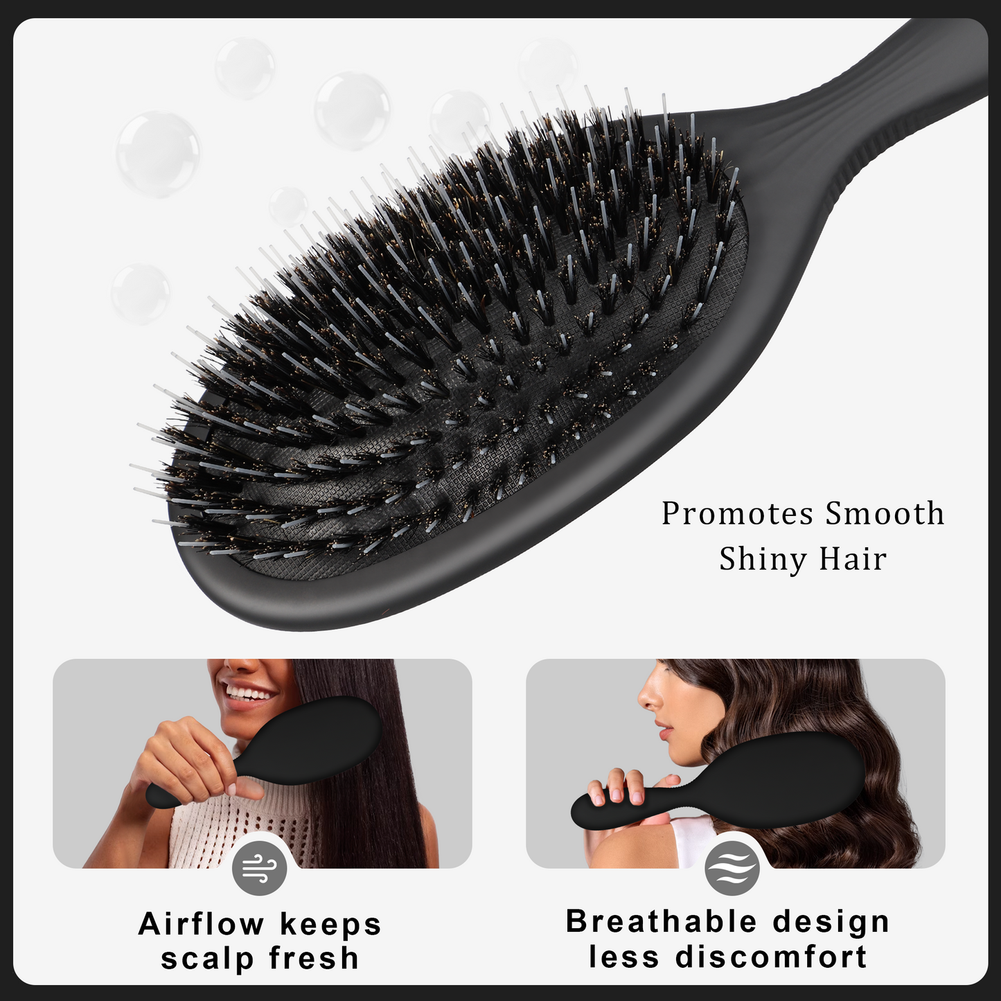 Bristle Detangling Brush black