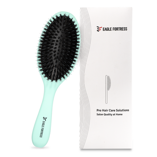 Boar bristle comb Turquoise