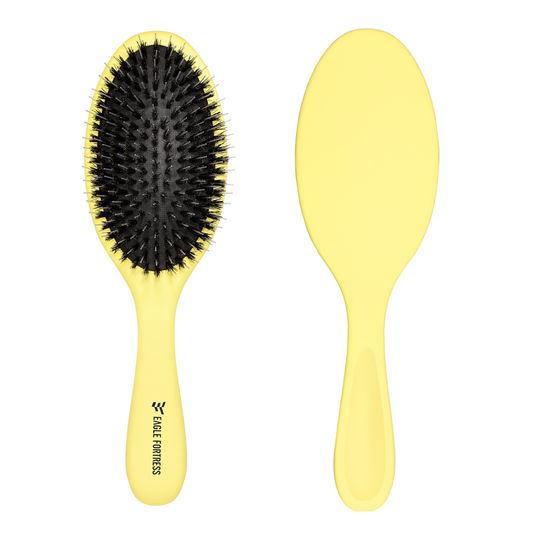 Boar bristle comb yellow