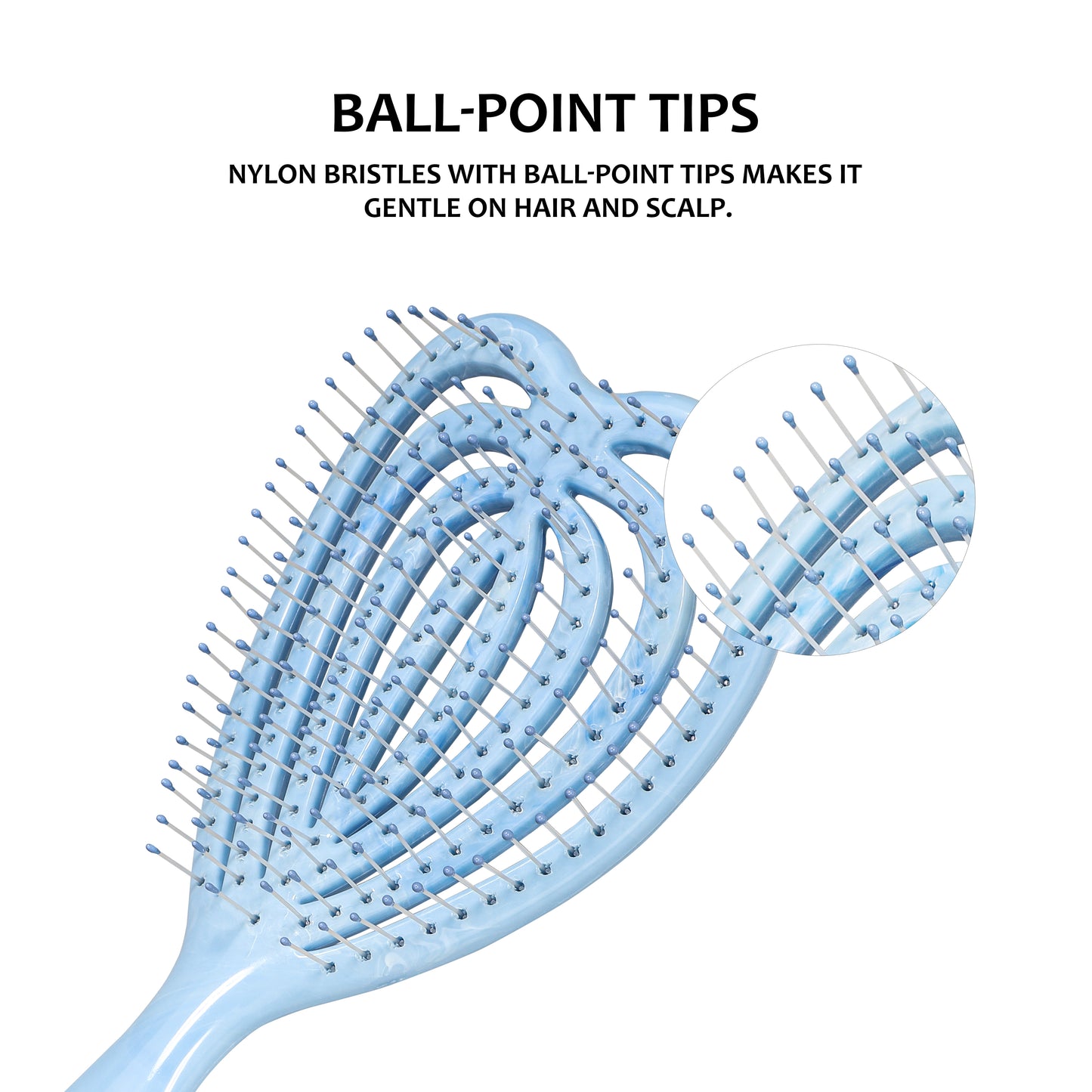 Heart Vent Brush blue