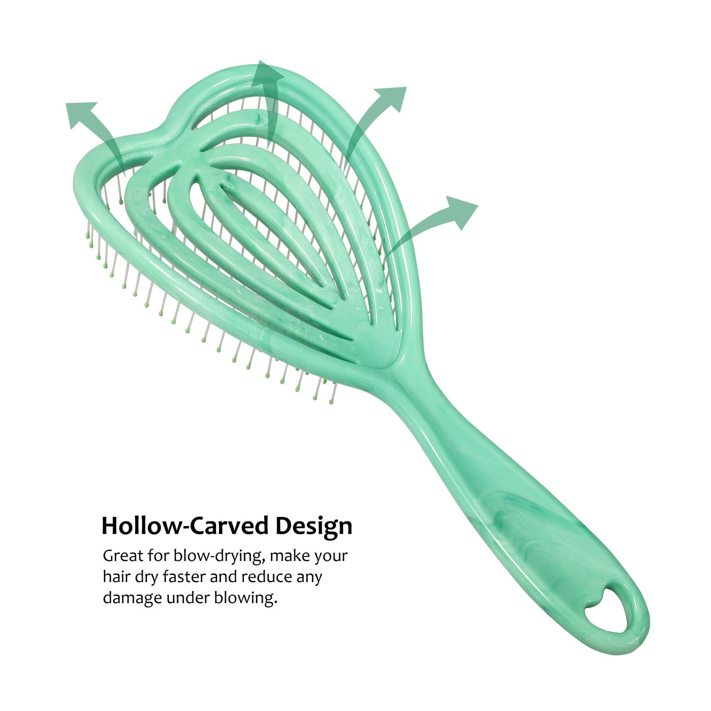 Heart Vent Brush green