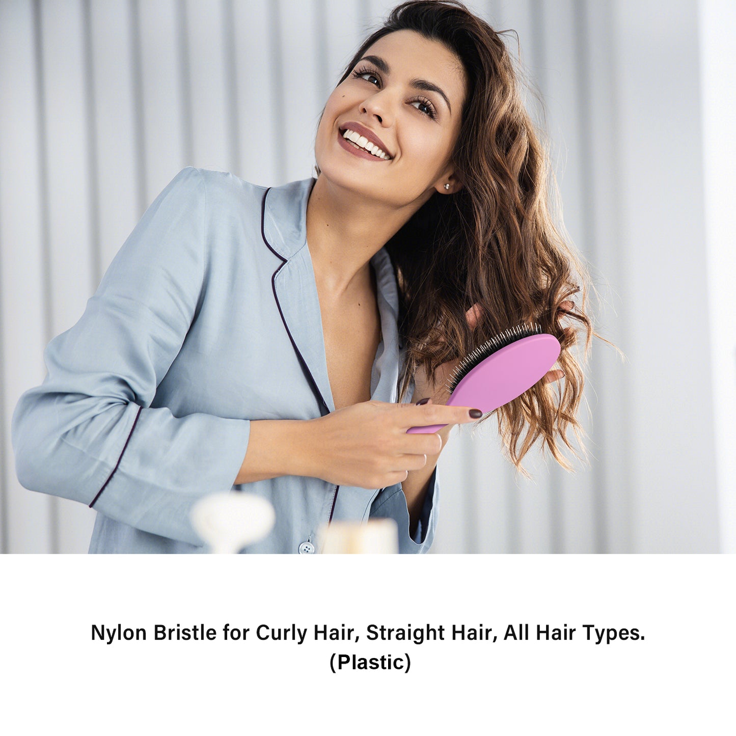 Boar bristle comb Purple