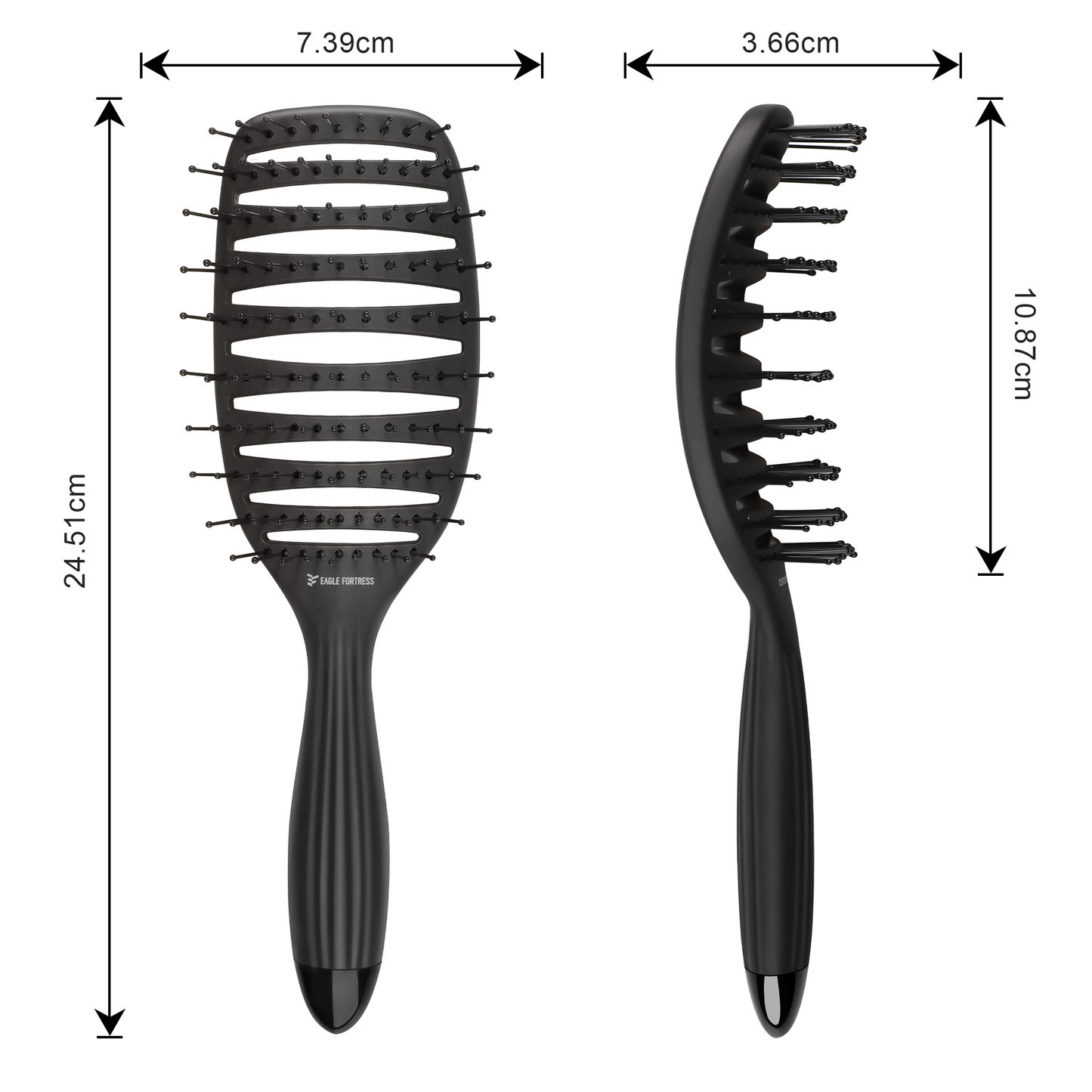 Anti-static exhaust hair comb